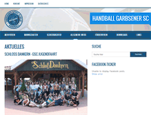 Tablet Screenshot of gsc-handball.de